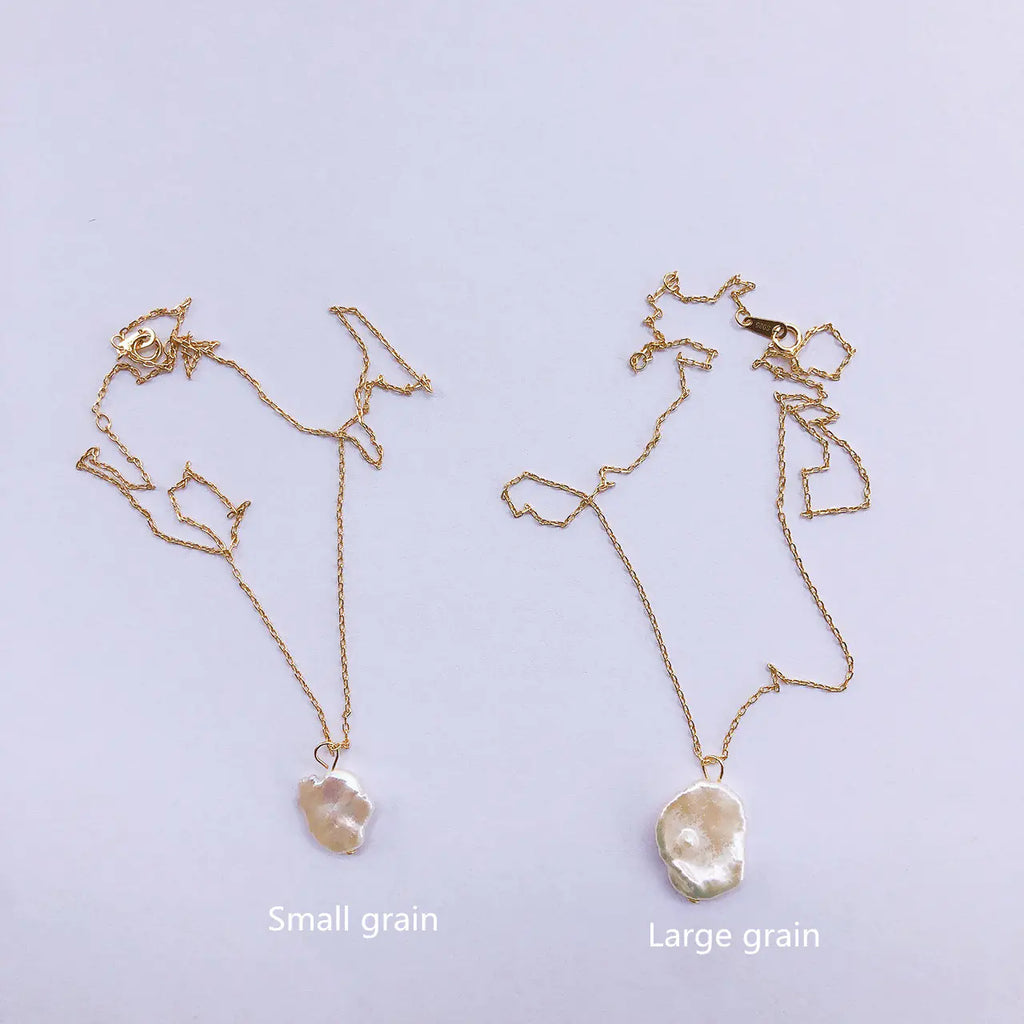 Collar con Colgante de Perla Barroca de Plata de Ley 925