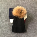 Gorro de Invierno Tejido para Mujer con Pom Pom
